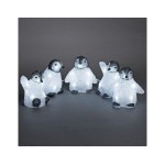 Konstsmide Figurine LED Acrylique 12,5 cm Penguins set of 5