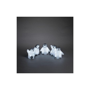 Konstsmide Figurine LED Acrylique 12,5 cm Penguins set of 5 Konstsmide Figurine LED Acrylique 12,5 cm Penguins set of 5