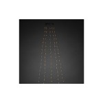 Konstsmide Ensemble de bougies de Noël à LED 1.8 m Argent, avec 180 LED, Intérieur