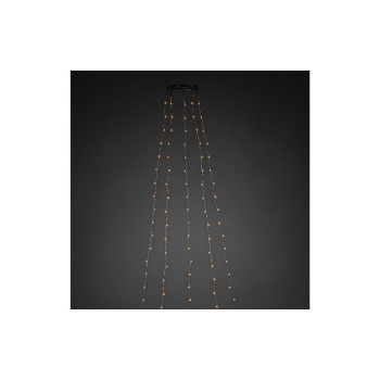Konstsmide Ensemble de bougies de Noël à LED 1.8 m Argent, avec 180 LED, Intérieur Konstsmide Ensemble de bougies de Noël à LED 1.8 m Argent, avec 180 LED, Intérieur