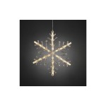 Konstsmide Suspension de fenêtre Flocon de neige en acrylique, Ø 40 cm