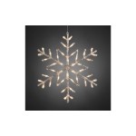 Konstsmide Suspension de fenêtre Flocon de neige en acrylique, Ø 60 cm