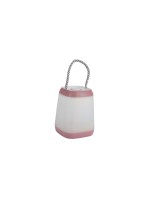 KOOR LED Campinglampe pink, 12x9x9cm, ABS, 3XAA n. inkl, pink