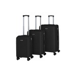 KOOR Set de valises de voyage Manille 3 pièces, noir