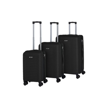 KOOR Koffer 3er Set black , 3-er Set, PP, black 