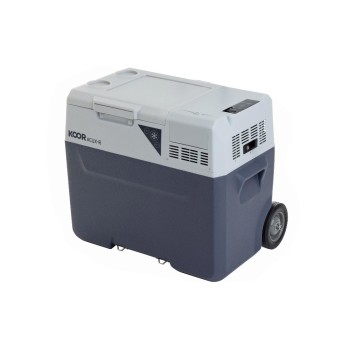 KOOR Kompressorkühlbox ACUX-R 40, blau-grau, 40 Liter, mit neuem Akku