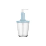 Koziol Distributeur de savon Flow 250 ml, Bleu/Transparent