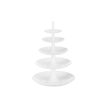 Koziol Plat de présentation étagé Babell Big 53 cm Blanc Koziol Plat de présentation étagé Babell Big 53 cm Blanc