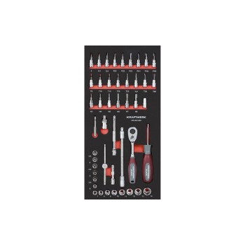 Kraftwerk Jeux de clés à douille 1/4 Ligne Pro 46 pièce(s) Kraftwerk Jeux de clés à douille 1/4 Ligne Pro 46 pièce(s)