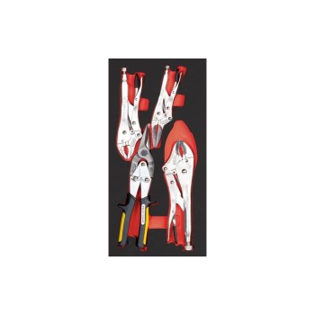 Kraftwerk Gripzangen-/Blechschere, 4-tlg. Kraftwerk Gripzangen-/Blechschere, 4-tlg.