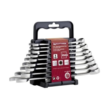 9-t. Gabelringschlüssel-Satz rostfrei, PRO LINE 9-t. Gabelringschlüssel-Satz rostfrei, PRO LINE