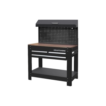 Kraftwerk Werkbank 1145 x 635 mm, mit Werkzeuglochwand und Oberschrank Kraftwerk Werkbank 1145 x 635 mm, mit Werkzeuglochwand und Oberschrank