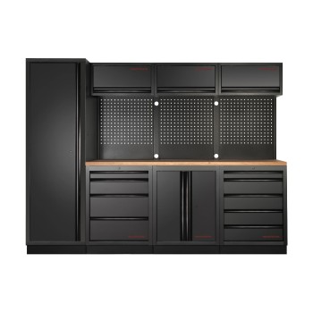 Kraftwerk MOBILIO BLK 4er Kombi, mit Lochwand 1-Türig, Buche Multiplex Kraftwerk MOBILIO BLK 4er Kombi, mit Lochwand 1-Türig, Buche Multiplex