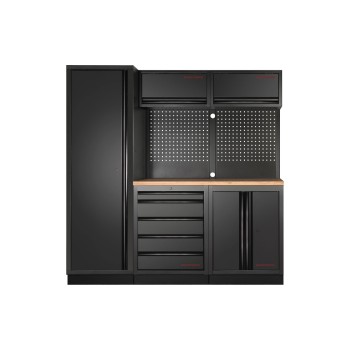 Kraftwerk MOBILIO BLK 3er Komplett-Kombi, mit Lochwand Buche Kraftwerk MOBILIO BLK 3er Komplett-Kombi, mit Lochwand Buche