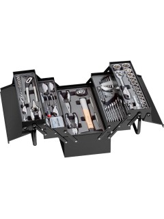 Werkzeugkiste bestückt BASIC LINE, 1/4 + 1/2, 106-tlg Werkzeugkiste bestückt BASIC LINE, 1/4 + 1/2, 106-tlg