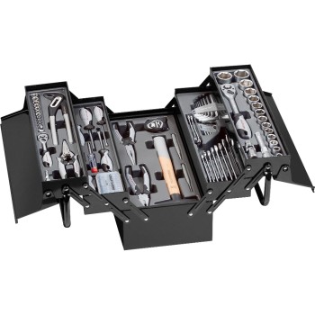 Werkzeugkiste bestückt BASIC LINE, 1/4 + 1/2, 106-tlg