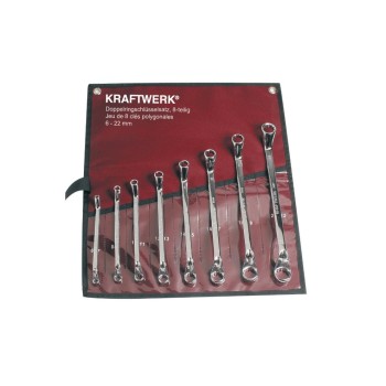 Kraftwerk 3497R Doppelringschl., Doppelringschl. 6-22 mm, Rollsaccoche/etui Kraftwerk 3497R Doppelringschl., Doppelringschl. 6-22 mm, Rollsaccoche/etui