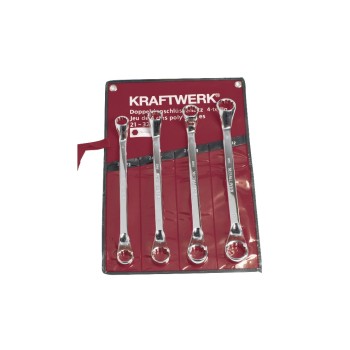 Kraftwerk Jeux de clés polygonales doubles entièrement poli 4 pièces Kraftwerk Jeux de clés polygonales doubles entièrement poli 4 pièces