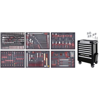 Kraftwerk Werkstattwagen P407 280-teilig, mit 7 Schubladen Kraftwerk Werkstattwagen P407 280-teilig, mit 7 Schubladen