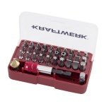 Kraftwerk Kit de bits avec fraise à chanfreiner, 33 pièces