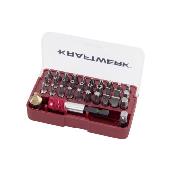 Kraftwerk Kit de bits avec fraise à chanfreiner, 33 pièces Kraftwerk Kit de bits avec fraise à chanfreiner, 33 pièces