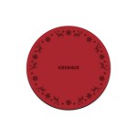 Krinner Couverture de sapin de Noël ronde, rouge Ø 60 cm