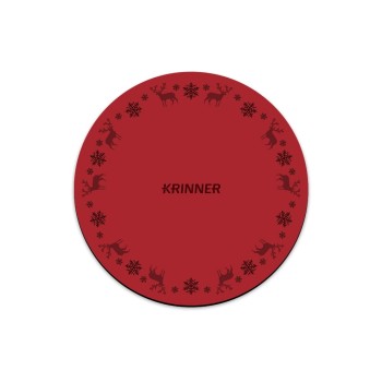 Krinner Couverture de sapin de Noël ronde, rouge Ø 60 cm Krinner Couverture de sapin de Noël ronde, rouge Ø 60 cm