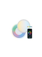 KSiX Plafonnier LED Duo CCT-RGB 24 W 42 cm Blanc