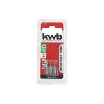 kwb Kit de bits Industrial Steel Bits 1/4 Torx T9 3 Pièce/s pièce(s)