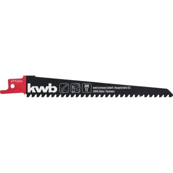 kwb Lame de scie sabre HM-GBT 305 mm SB kwb Lame de scie sabre HM-GBT 305 mm SB