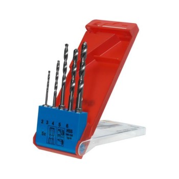 Spiralbohrer Set 5-teilig, im Koffer, SDS-Plus