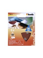 kwb Feuille abrasive triangulaire avec bande auto-agrippante K120