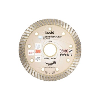 kwb Disque à trancher Ligne Or Diamant 115mm kwb Disque à trancher Ligne Or Diamant 115mm