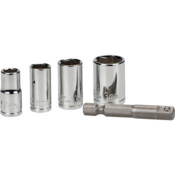 kwb Jeu de clés à douille  avec adaptateur 5 pièces kwb Jeu de clés à douille  avec adaptateur 5 pièces