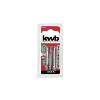 kwb Kit de bits 1/4 T25 3 Pièce/s pièce(s) kwb Kit de bits 1/4 T25 3 Pièce/s pièce(s)