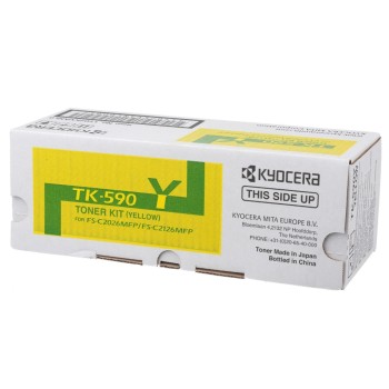 Toner Kyocera TK-590Y, zu FS-C2026/2126MFP, yellow, ca. 5'000 S. bei 5% Deckung Toner Kyocera TK-590Y, zu FS-C2026/2126MFP, yellow, ca. 5'000 S. bei 5% Deckung