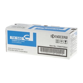 Toner Kyocera TK-580C, zu FS-C5150DN, cyan, ca. 2'800 S. gemäss ISO/IEC 19798 Toner Kyocera TK-580C, zu FS-C5150DN, cyan, ca. 2'800 S. gemäss ISO/IEC 19798