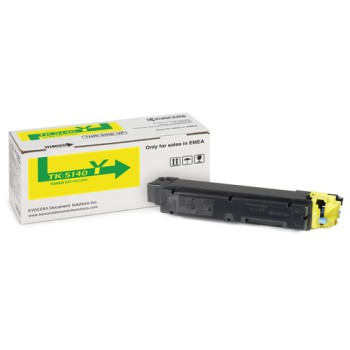 Toner Kyocera TK-5140Y,zu M6x30cdn/P6130cdn, yellow, ca. 5'000 S. bei 5% Deckung Toner Kyocera TK-5140Y,zu M6x30cdn/P6130cdn, yellow, ca. 5'000 S. bei 5% Deckung