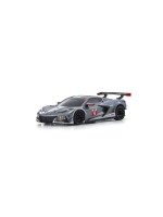 Kyosho Mini Z MR-04 Corvette C8-R 1:28, Gun Metal/Blanc, ARTR