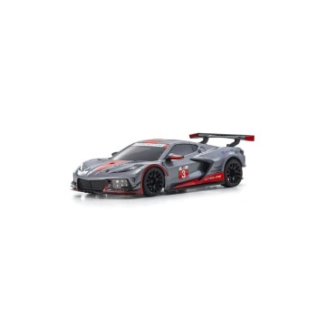 Kyosho Mini Z MR-04 Corvette C8-R 1:28, Gun Metal/rouge, ARTR