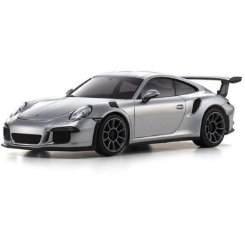 Kyosho Mini-Z Porsche 911 GT3 RS, Argenté 1:27 Readyset. À partir de 14 ans.