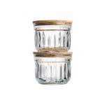 La Rochère Schälchen Delice 2.9dl 2er Set, with Korkdeckel, H:7.2cm, D:9.6cm