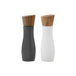 Ladelle Moulins à sel et à poivre Essentials 19.5 cm, blanc/gris foncé
