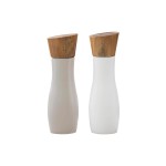 LADELLE Salz- und Pfeffermühle Essentials, weiss/stone