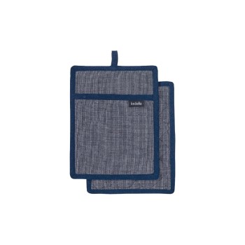 LADELLE Topflappen Eco Recycled, navy 19x24 cm 2 Stk.