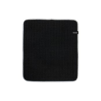 Ladelle Tapis égouttoir Mega Waffle 41 x 45 cm, noir