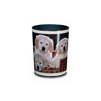 Läufer Papierkorb 13L Hunde, Ø24,5x30 cm