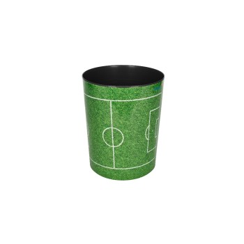 Läufer Papierkorb 13L Fussballfeld, Ø24,5x30 cm