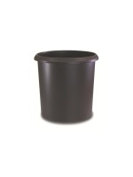 Läufer Papierkorb 18L, Braun, mit Griffrand, Ø31x30 cm