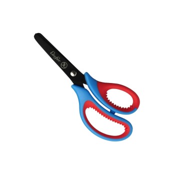Läufer Ciseaux pour enfants 13 cm, Acier inoxydable, Droitiers, Bleu/Rouge